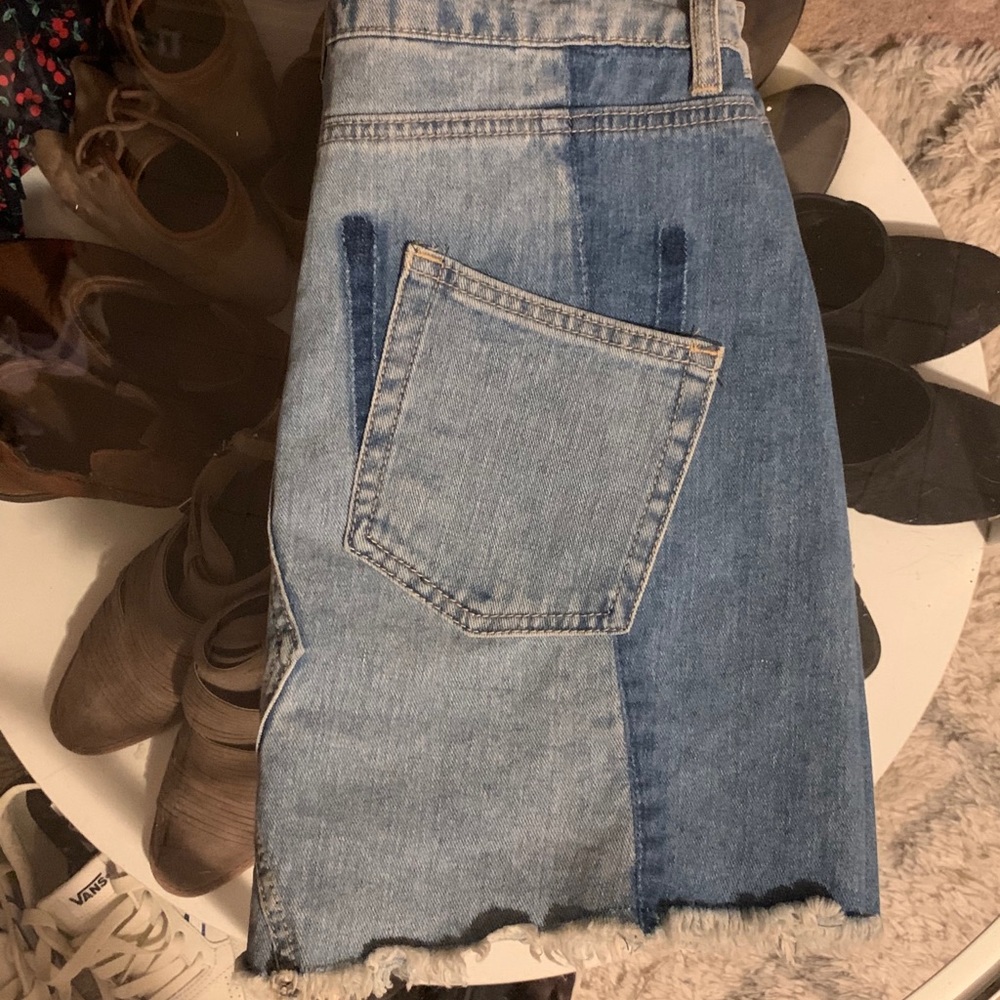 blue jean skirt - Picture 2 of 2